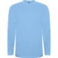 t shirt manche longue coton bleu ciel
