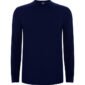 t shirt manche longue coton bleu marine