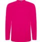 t shirt manche longue coton fuchsia