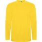 t shirt manche longue coton jaune