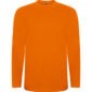 t shirt manche longue coton orange