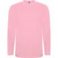 t shirt manche longue coton rose