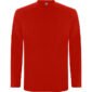 t shirt manche longue coton rouge