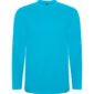 t shirt manche longue coton turquoise