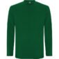 t shirt manche longue coton vert fonce
