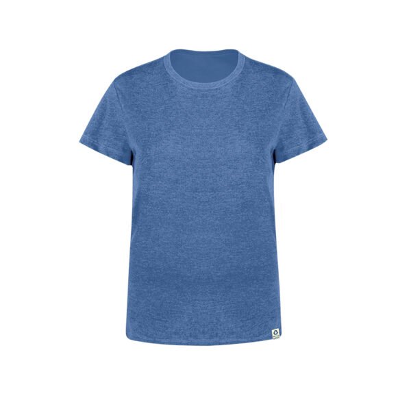 tee-shirt femme coton recycle bleu tee-shirt femme coton recycle bleu