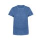 tee-shirt femme coton recycle bleu