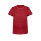 tee-shirt femme coton recycle rouge